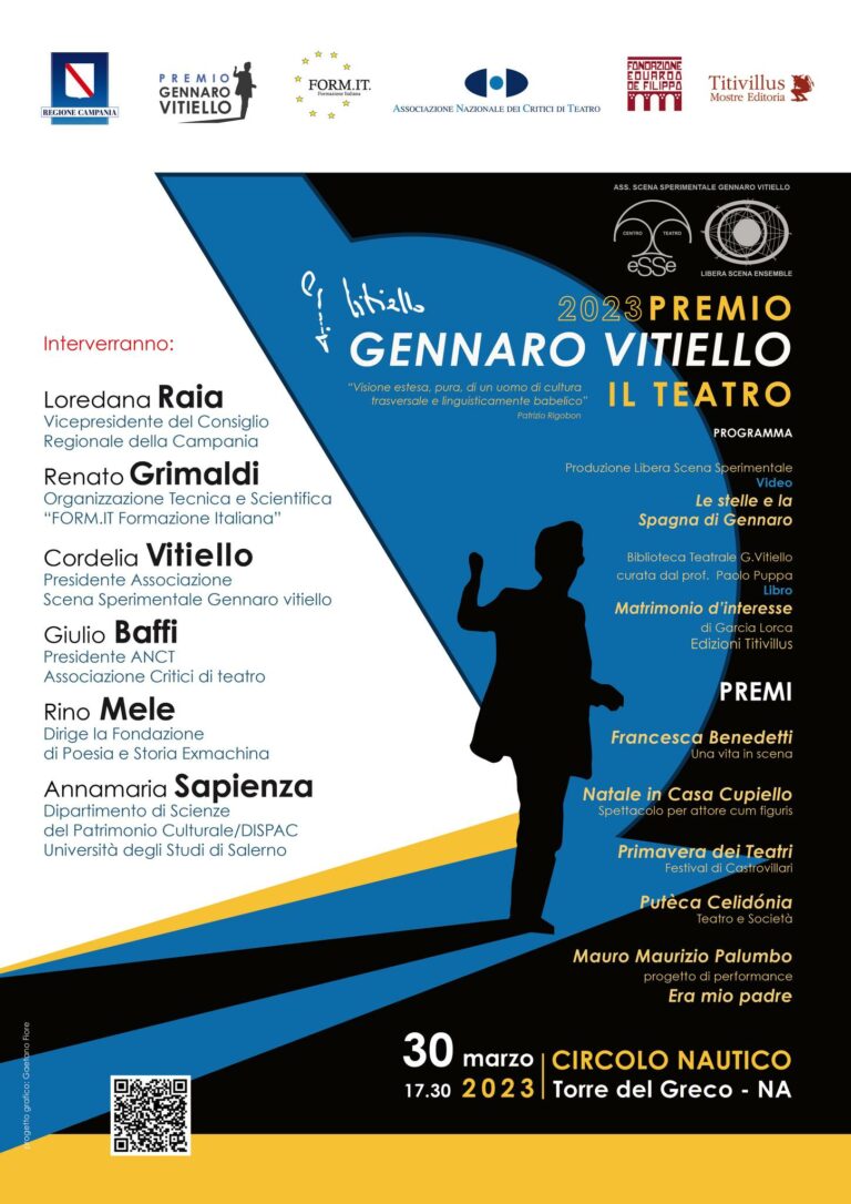 Locandina Premio Gennaro Vitiello 2023